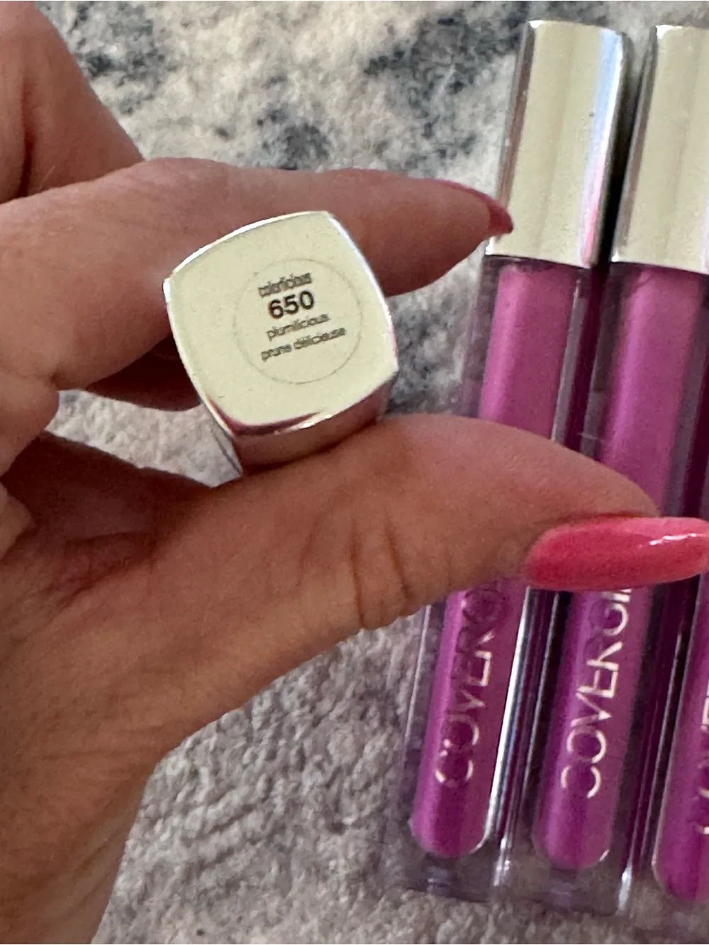 Covergirl Colorlicious Lip Gloss 650 Plumlicious Plum (Lot Of 4)
